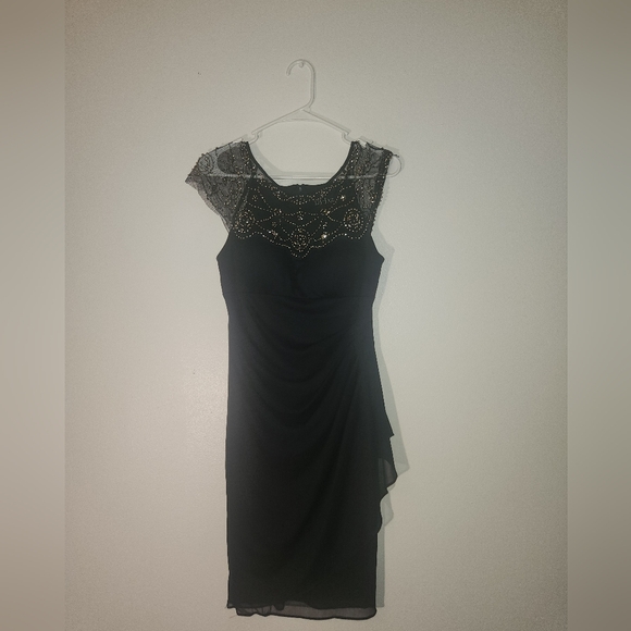 Women's Formal DJ - Jaz Navy Blue & Gold Sleeveless Dress Size 4 - Picture 6 of 6